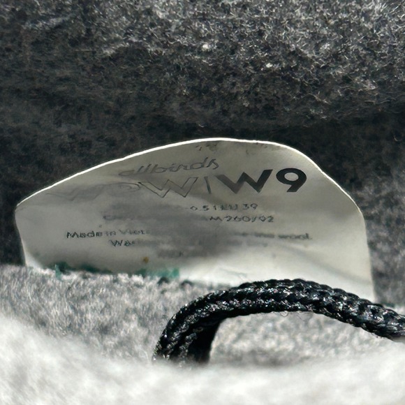 Allbirds Womens Wool Piper Woven Natural Black Low Top Sneaker - Size 9 - Picture 10 of 10